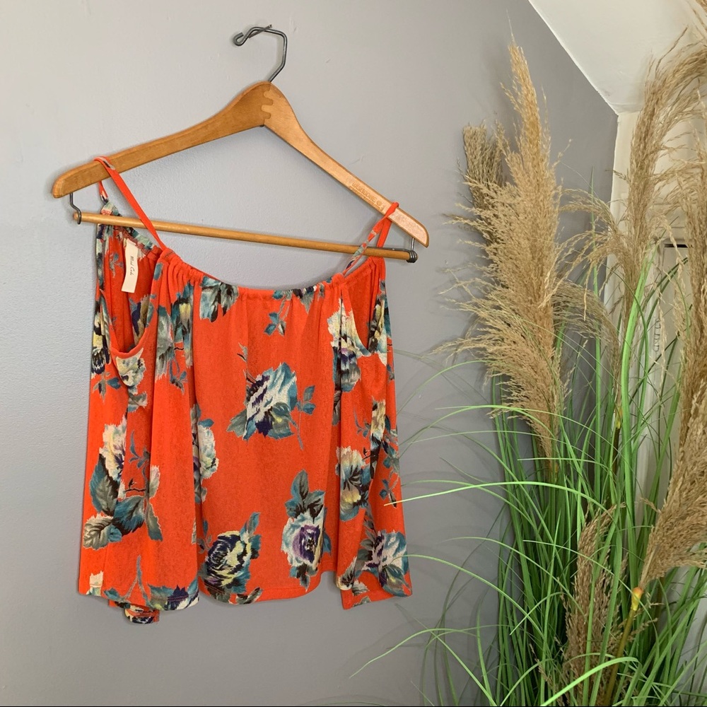 Mind Code Floral Open Back Tank Top - Picture 3 of 12